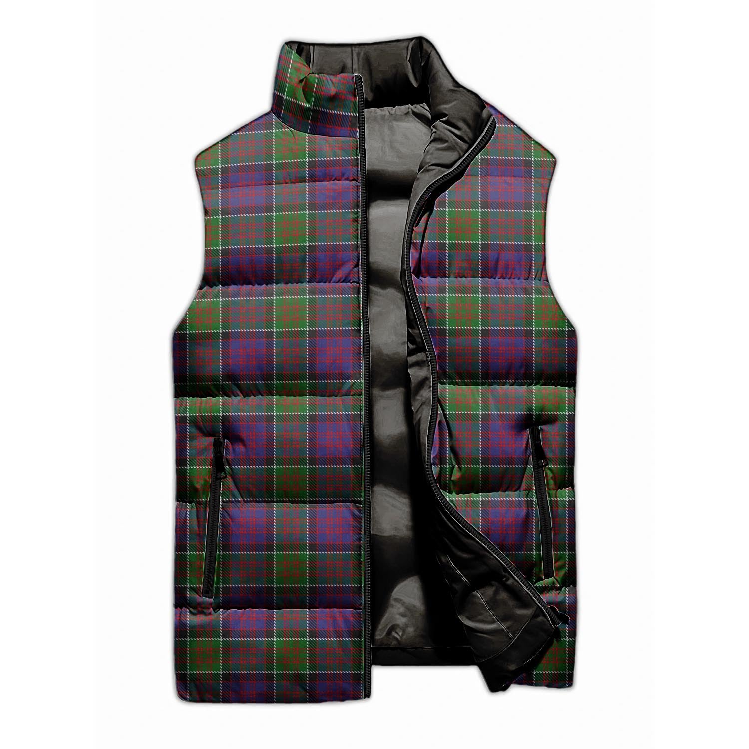 MacDonald of Clan Ranald Modern Tartan Sleeveless Puffer Jacket - Tartanvibesclothing