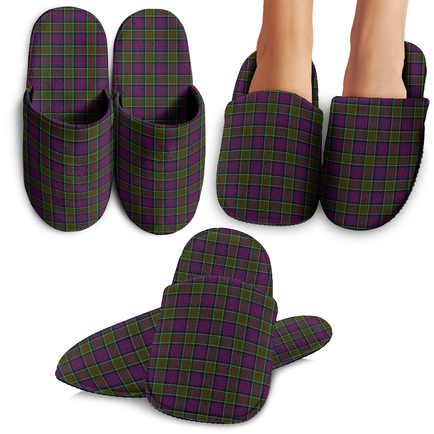 MacDonald of Clan Ranald Modern Tartan Home Slippers - Tartanvibesclothing