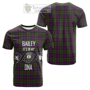 MacDonald of Clan Ranald Modern Tartan Cotton T-shirt with Family Crest DNA In Me Style