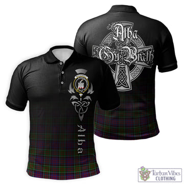 MacDonald of Clan Ranald Modern Tartan Polo Shirt Featuring Alba Gu Brath Family Crest Celtic Inspired