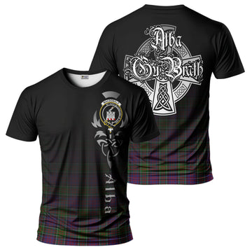 MacDonald of Clan Ranald Modern Tartan T-Shirt Featuring Alba Gu Brath Family Crest Celtic Inspired