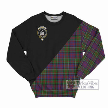 MacDonald of Clan Ranald Modern Tartan Sweatshirt with Family Crest and Military Logo Style