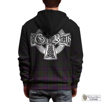 MacDonald of Clan Ranald Modern Tartan Hoodie Featuring Alba Gu Brath Family Crest Celtic Inspired