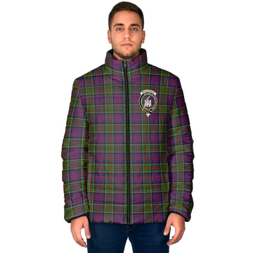 MacDonald of Clan Ranald Modern Tartan Padded Jacket with Family Crest