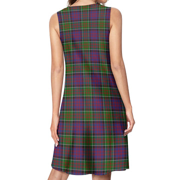 MacDonald of Clan Ranald Modern Tartan Womens Casual Dresses