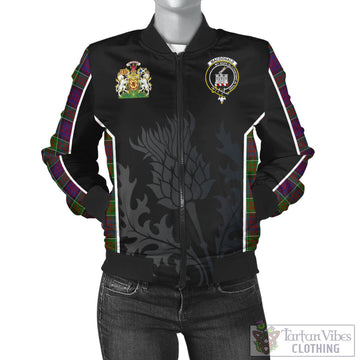 MacDonald of Clan Ranald Modern Tartan Bomber Jacket with Family Crest and Scottish Thistle Vibes Sport Style