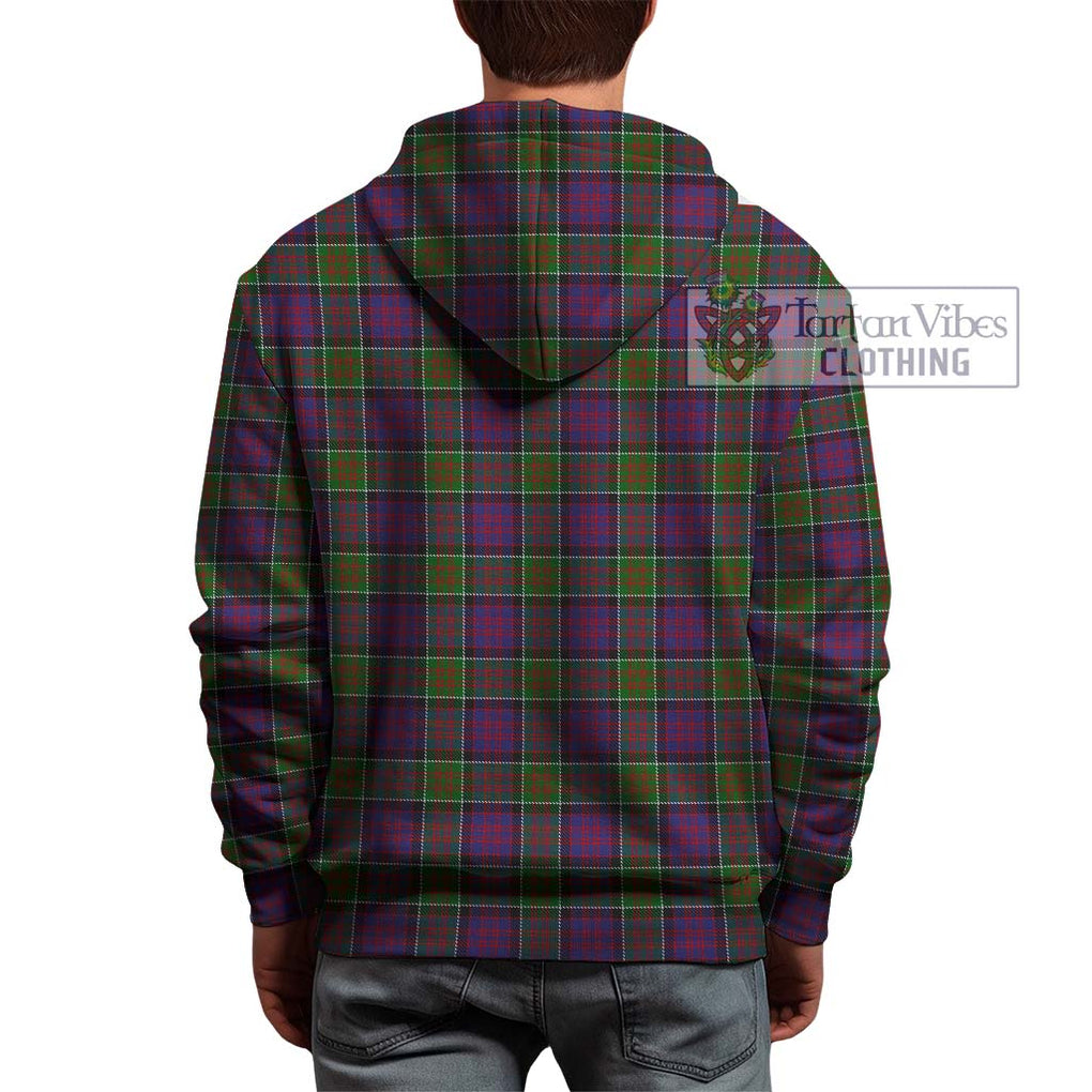 MacDonald of Clan Ranald Modern Tartan Hoodie with Family Crest DNA In Me Style - Tartanvibesclothing Shop