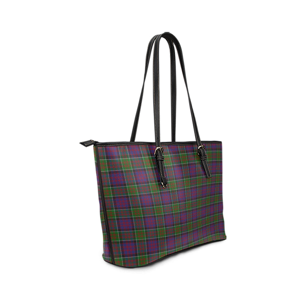 macdonald-of-clan-ranald-modern-tartan-leather-tote-bag