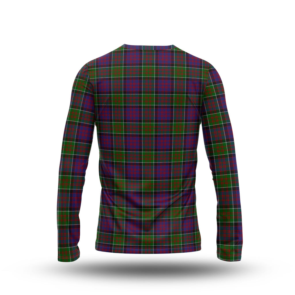 macdonald-of-clan-ranald-modern-tartan-long-sleeve-t-shirt-with-family-crest