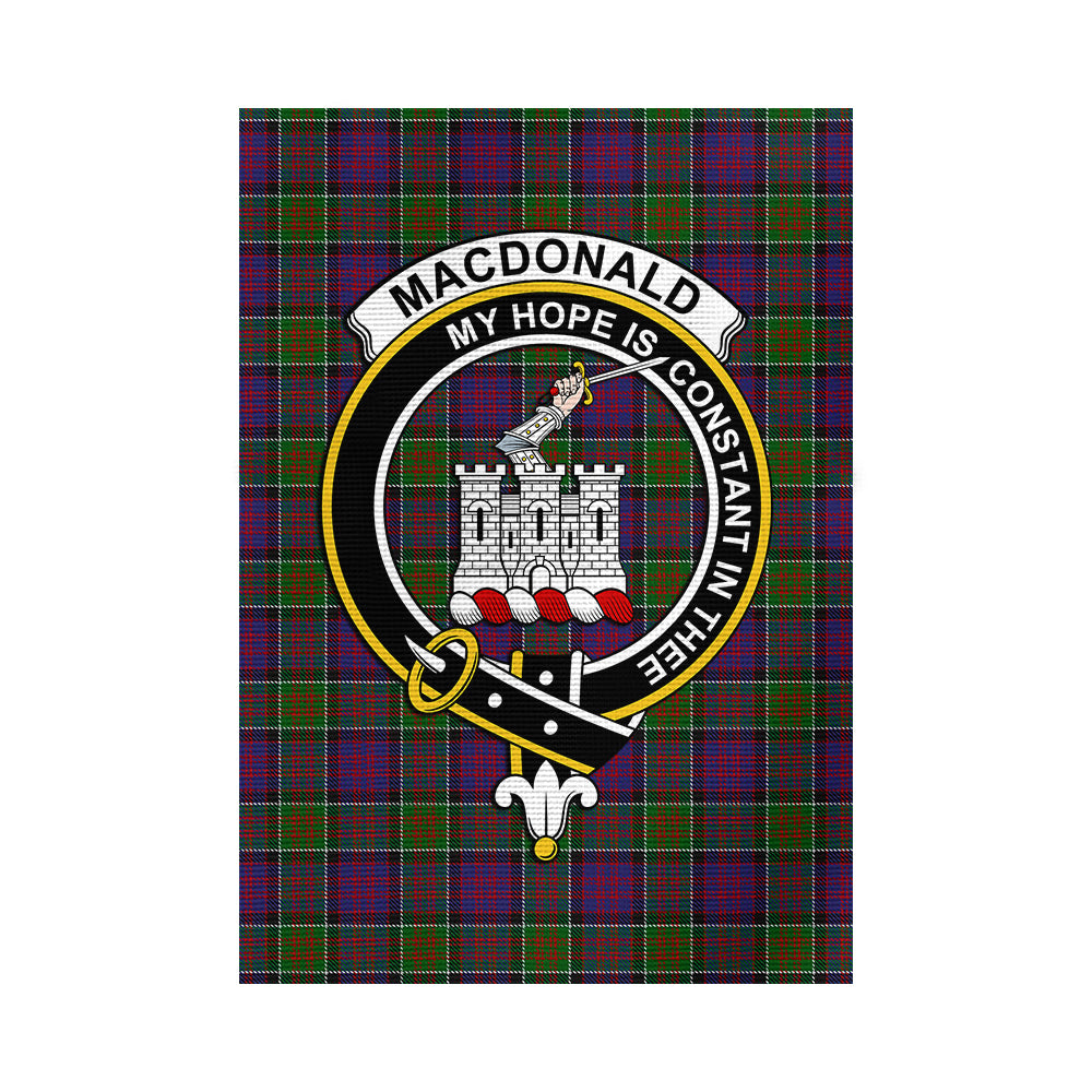 MacDonald of Clan Ranald Modern Tartan Flag with Family Crest - Tartan Vibes Clothing