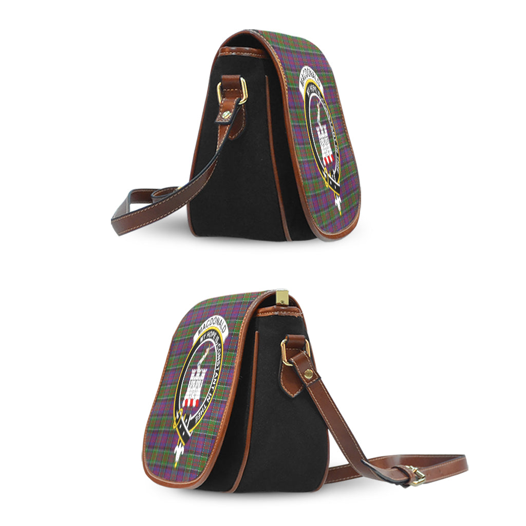 MacDonald of Clan Ranald Modern Tartan Saddle Bag with Family Crest - Tartan Vibes Clothing