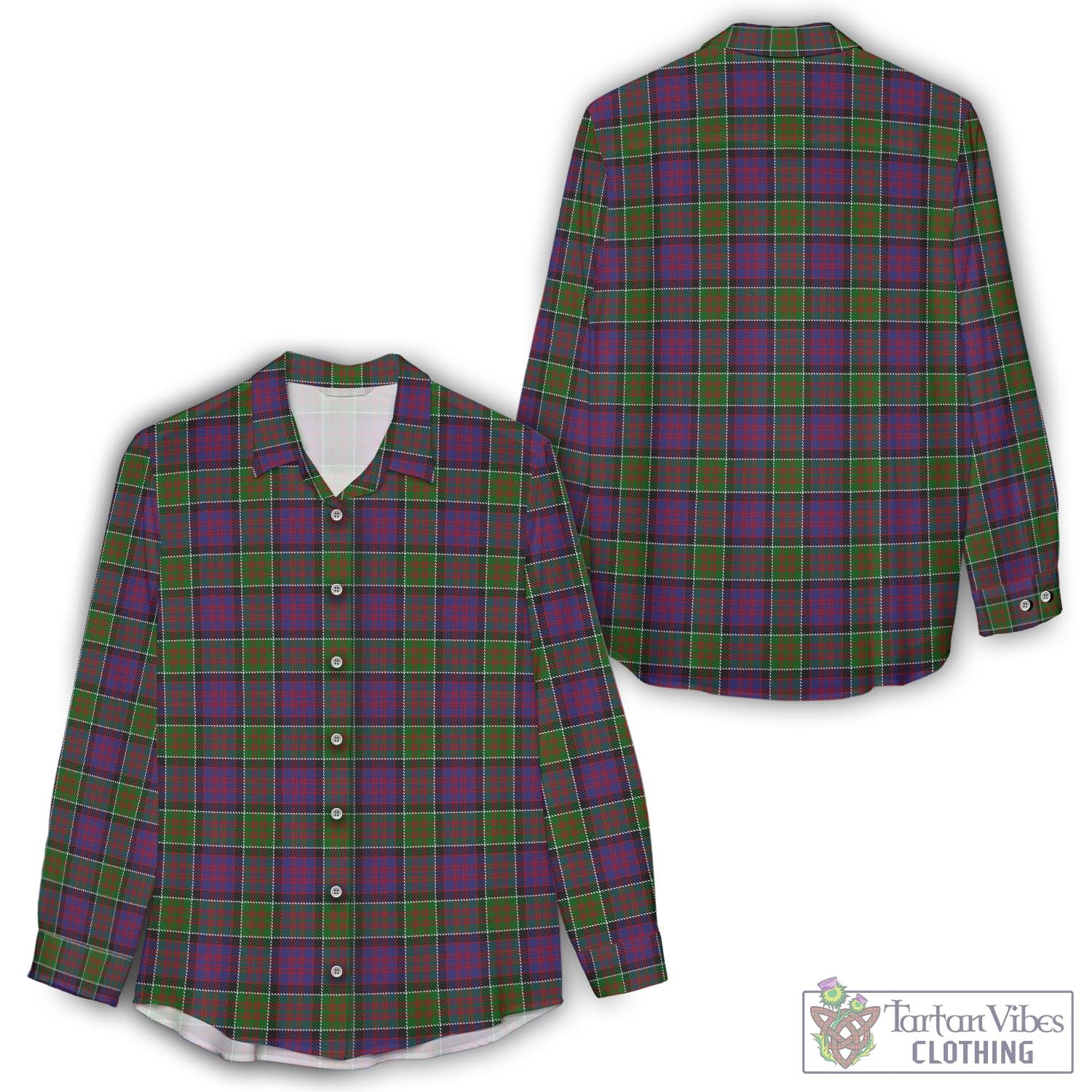 MacDonald of Clan Ranald Modern Tartan Womens Casual Shirt