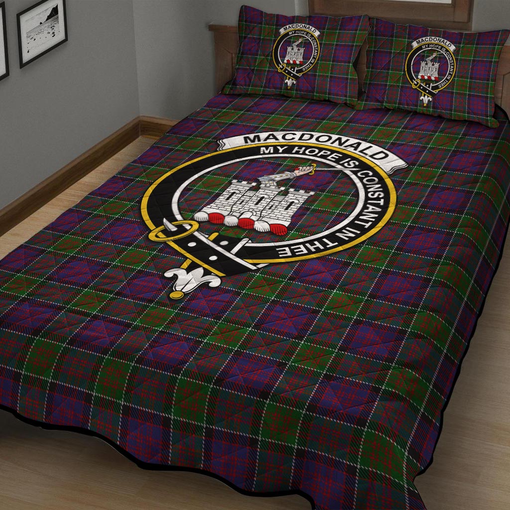 MacDonald of Clan Ranald Modern Tartan Quilt Bed Set with Family Crest - Tartan Vibes Clothing