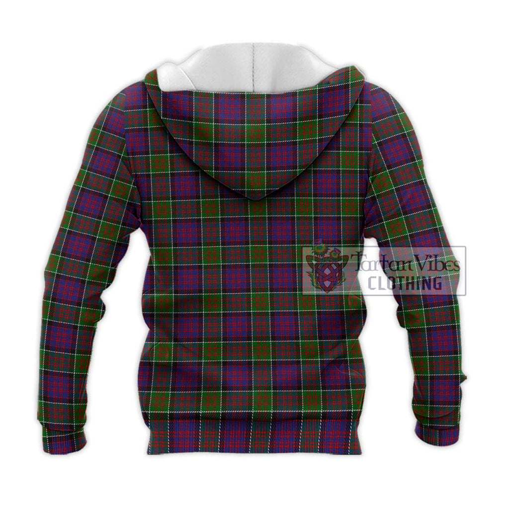 MacDonald of Clan Ranald Modern Tartan Knitted Hoodie with Family Crest DNA In Me Style - Tartanvibesclothing Shop