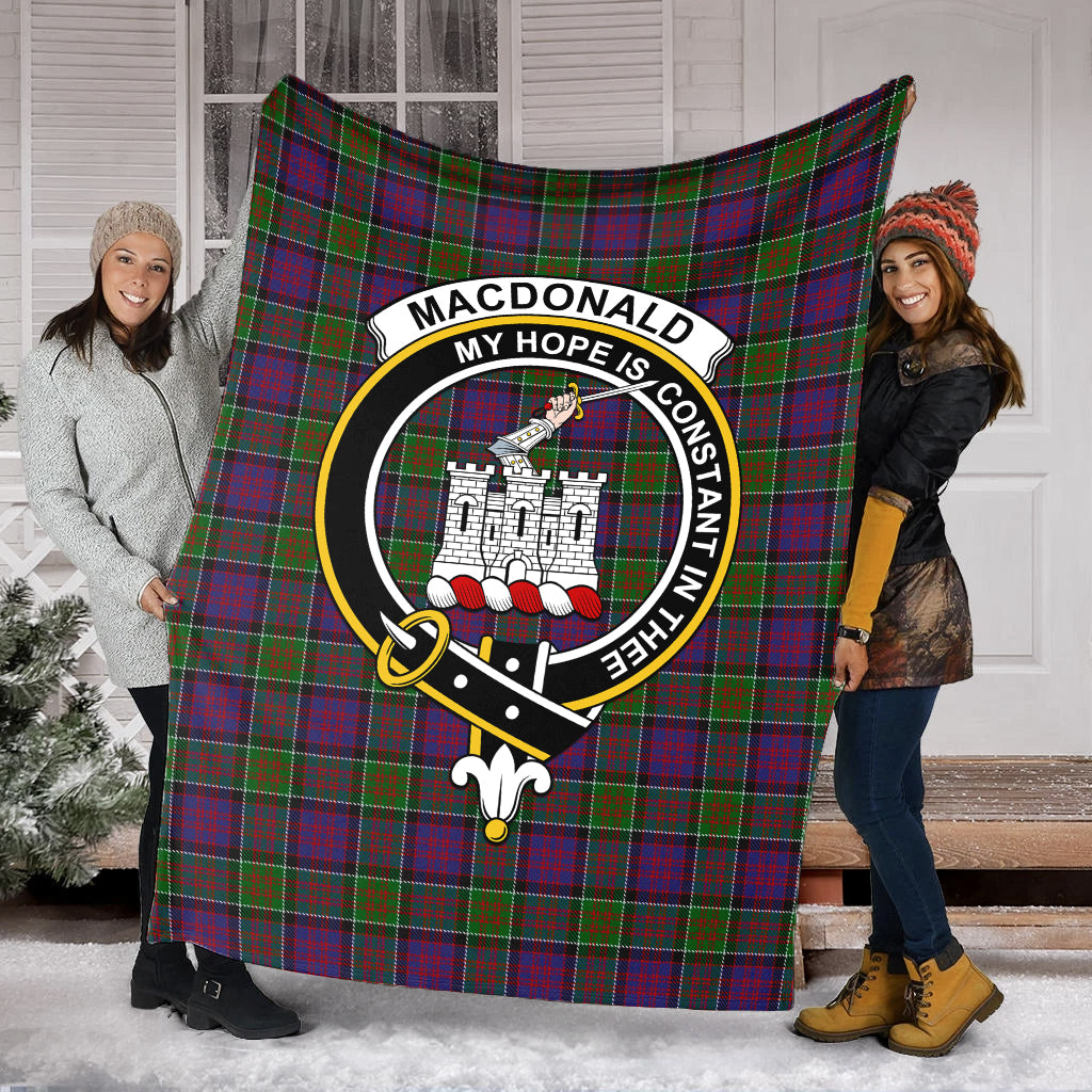 macdonald-of-clan-ranald-modern-tartab-blanket-with-family-crest