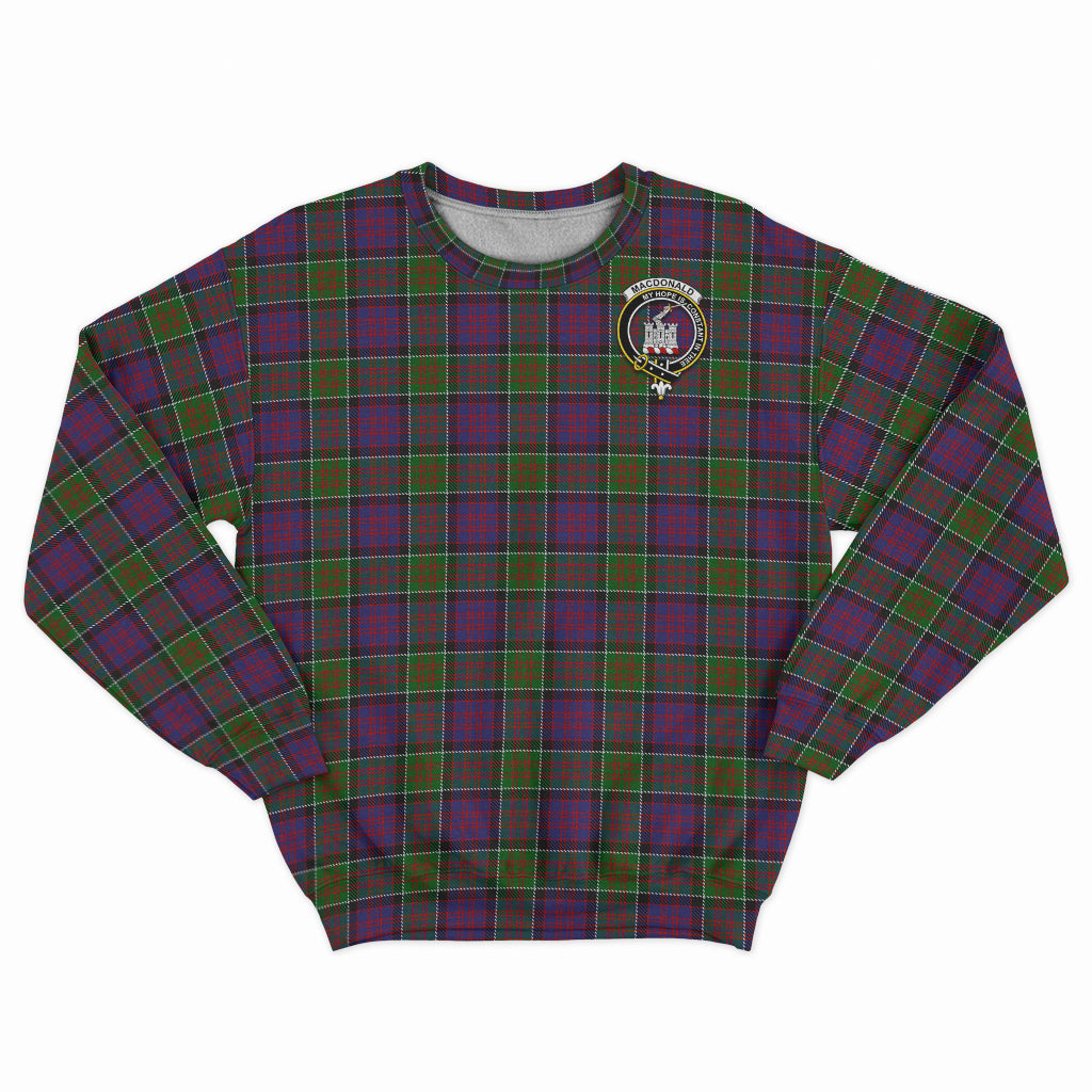 MacDonald of Clan Ranald Modern Tartan Sweatshirt with Family Crest - Tartan Vibes Clothing