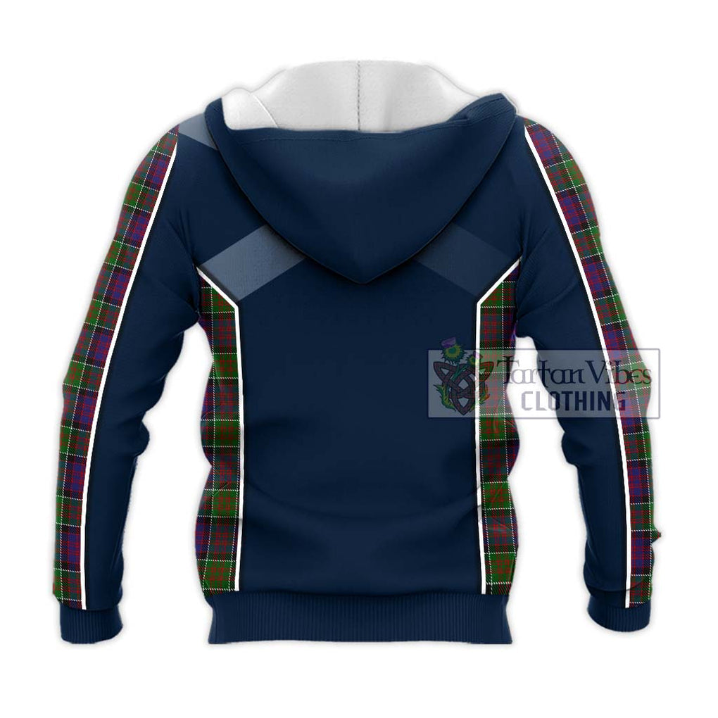 MacDonald of Clan Ranald Modern Tartan Knitted Hoodie with Family Crest and Lion Rampant Vibes Sport Style - Tartan Vibes Clothing