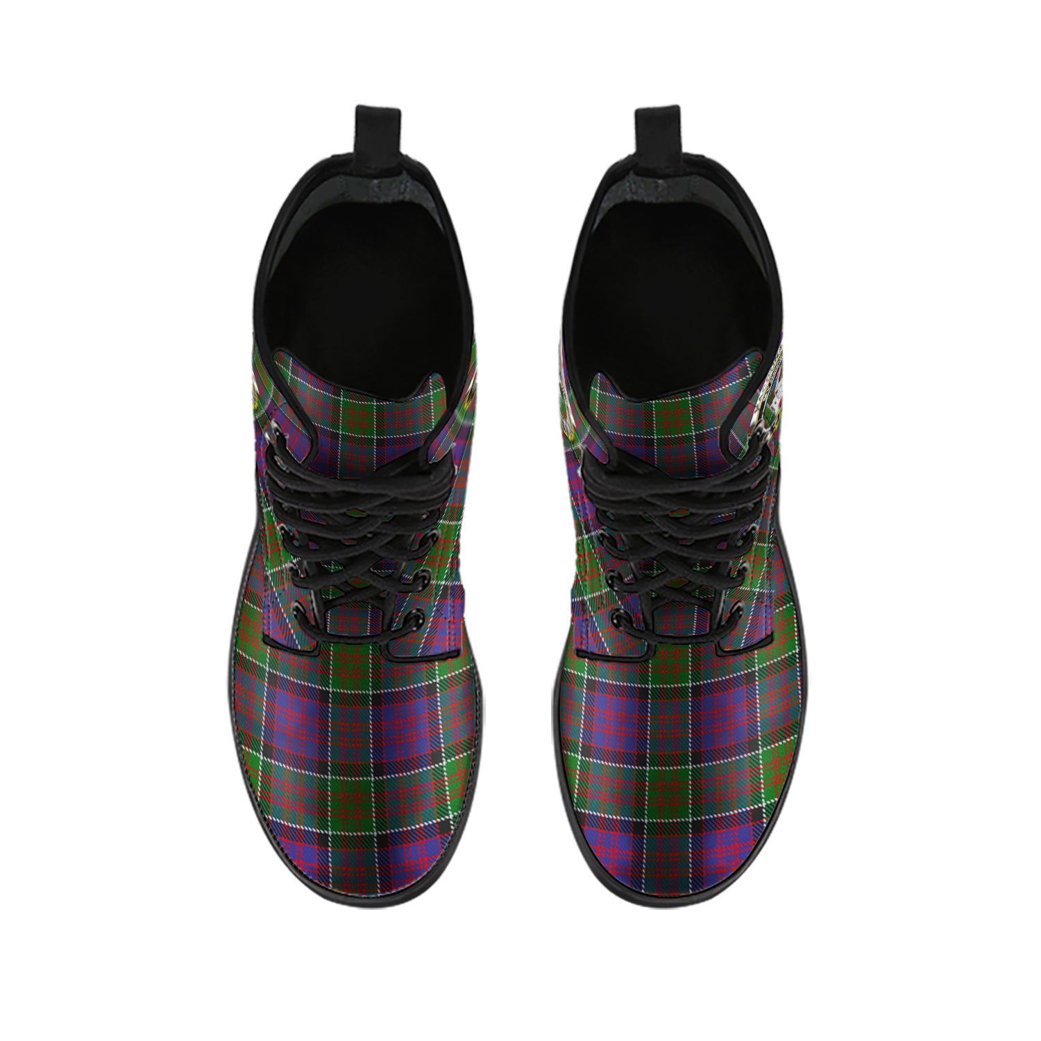 macdonald-of-clan-ranald-modern-tartan-leather-boots-with-family-crest