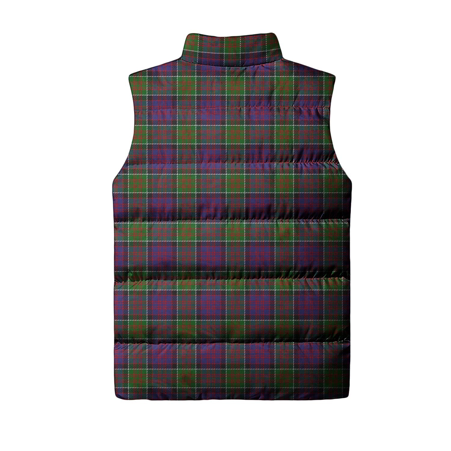 MacDonald of Clan Ranald Modern Tartan Sleeveless Puffer Jacket with Family Crest - Tartanvibesclothing