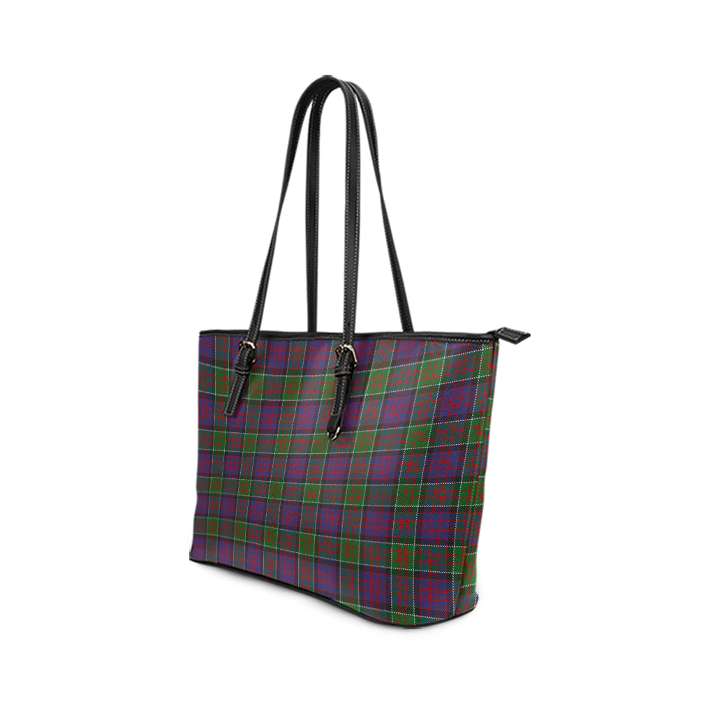 macdonald-of-clan-ranald-modern-tartan-leather-tote-bag