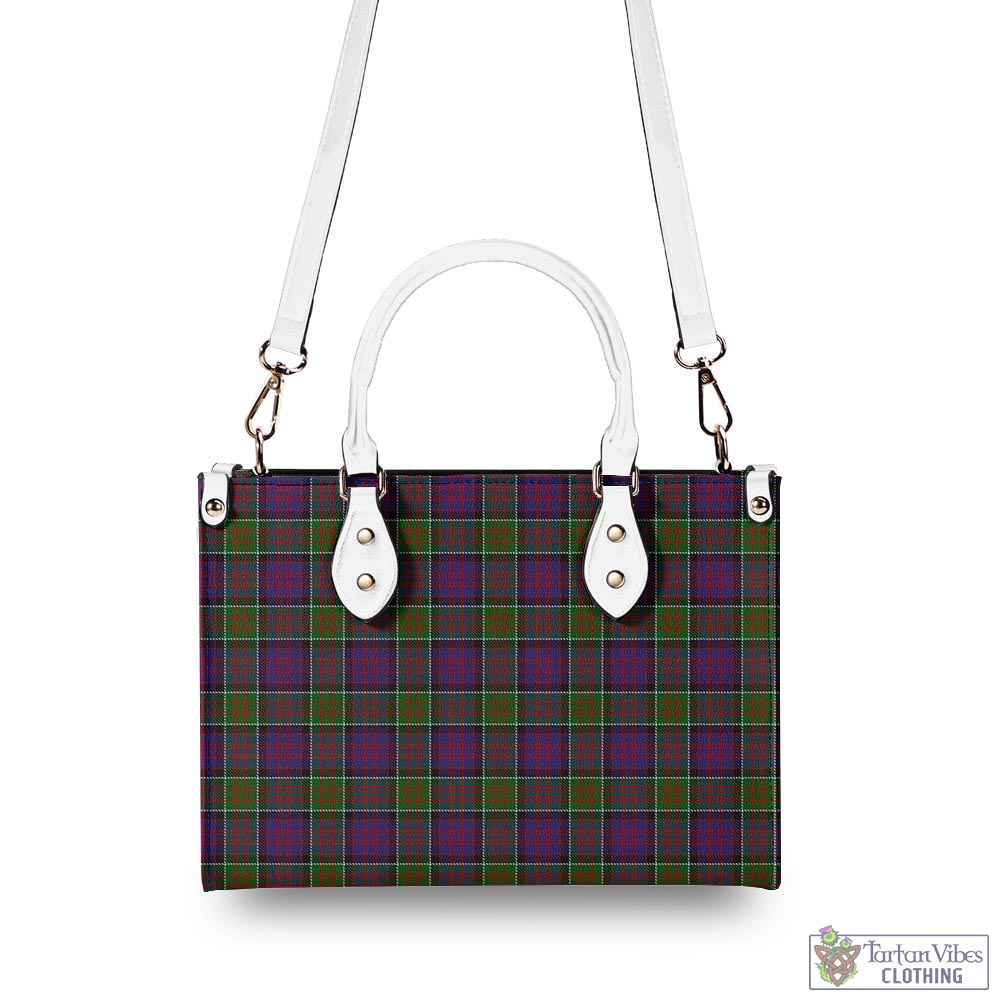 Tartan Vibes Clothing MacDonald of Clan Ranald Modern Tartan Luxury Leather Handbags