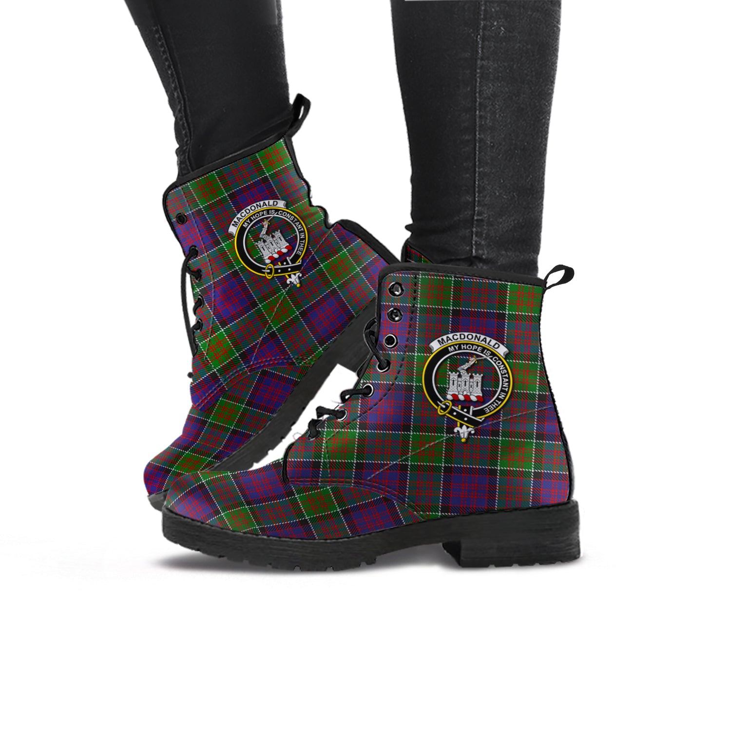 macdonald-of-clan-ranald-modern-tartan-leather-boots-with-family-crest