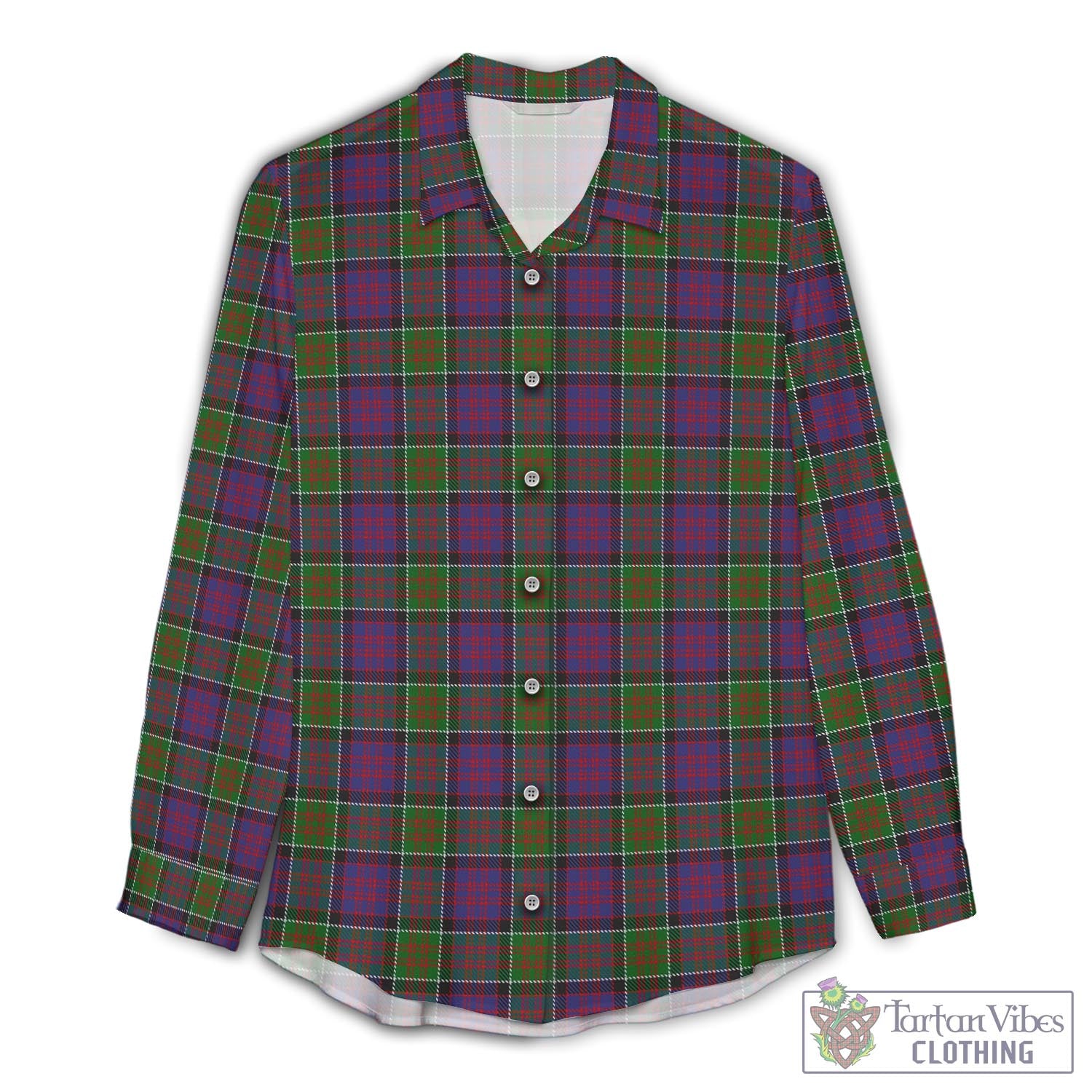 MacDonald of Clan Ranald Modern Tartan Womens Casual Shirt