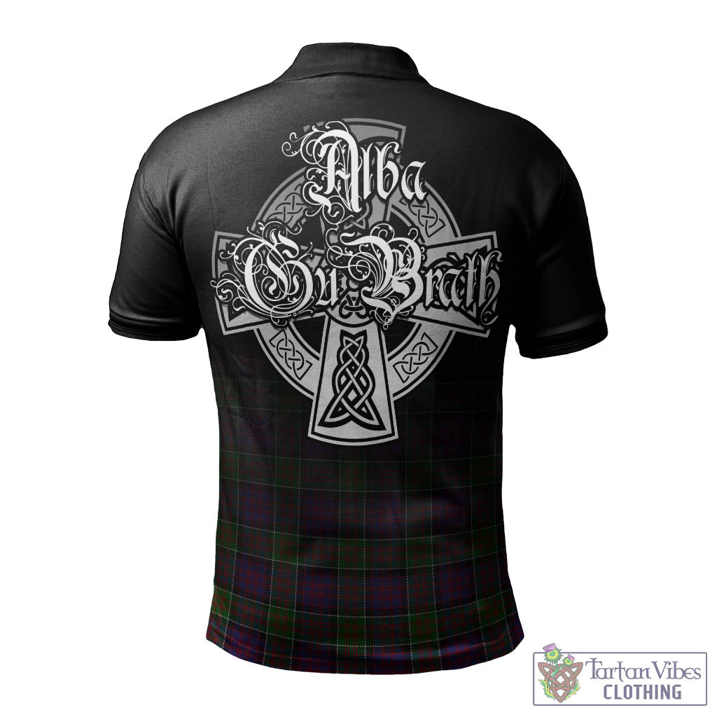 Tartan Vibes Clothing MacDonald of Clan Ranald Modern Tartan Polo Shirt Featuring Alba Gu Brath Family Crest Celtic Inspired