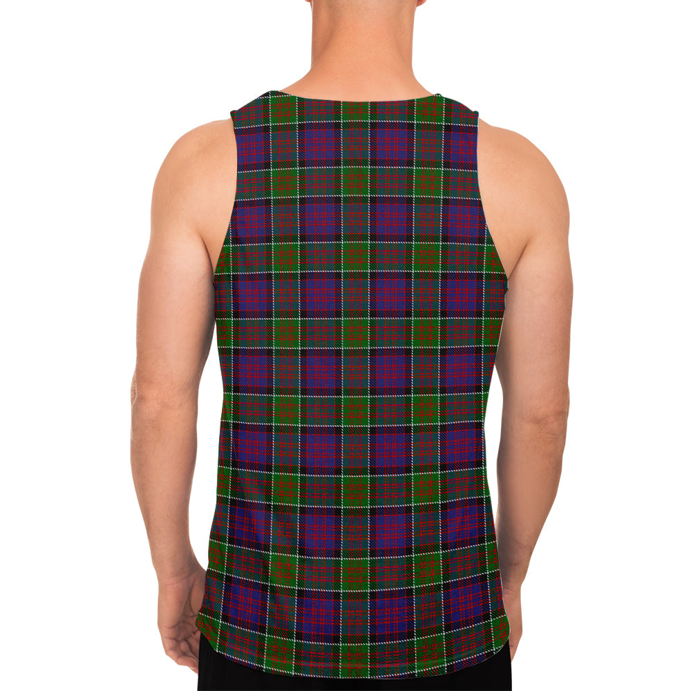 macdonald-of-clan-ranald-modern-tartan-mens-tank-top-with-family-crest