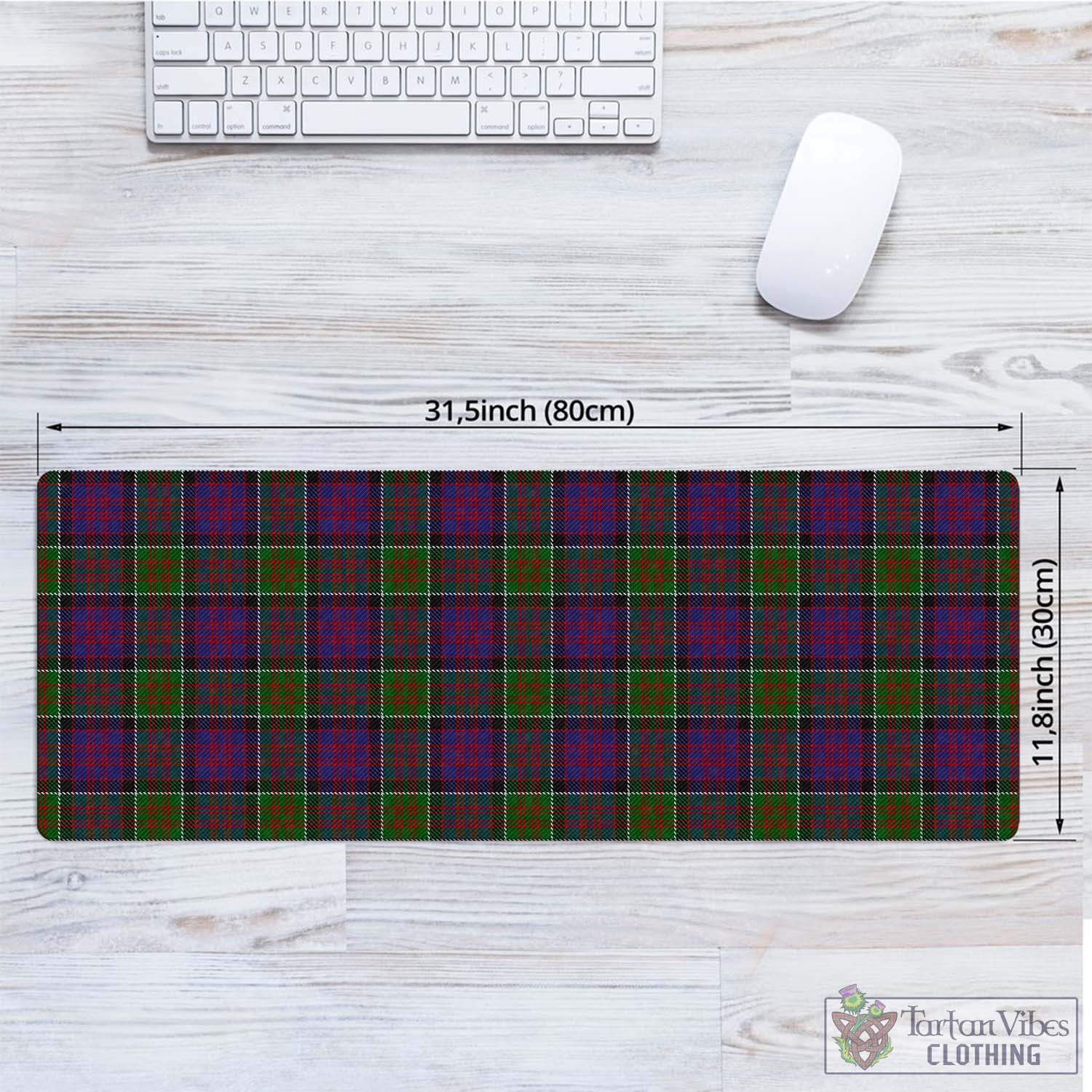 Tartan Vibes Clothing MacDonald of Clan Ranald Modern Tartan Mouse Pad