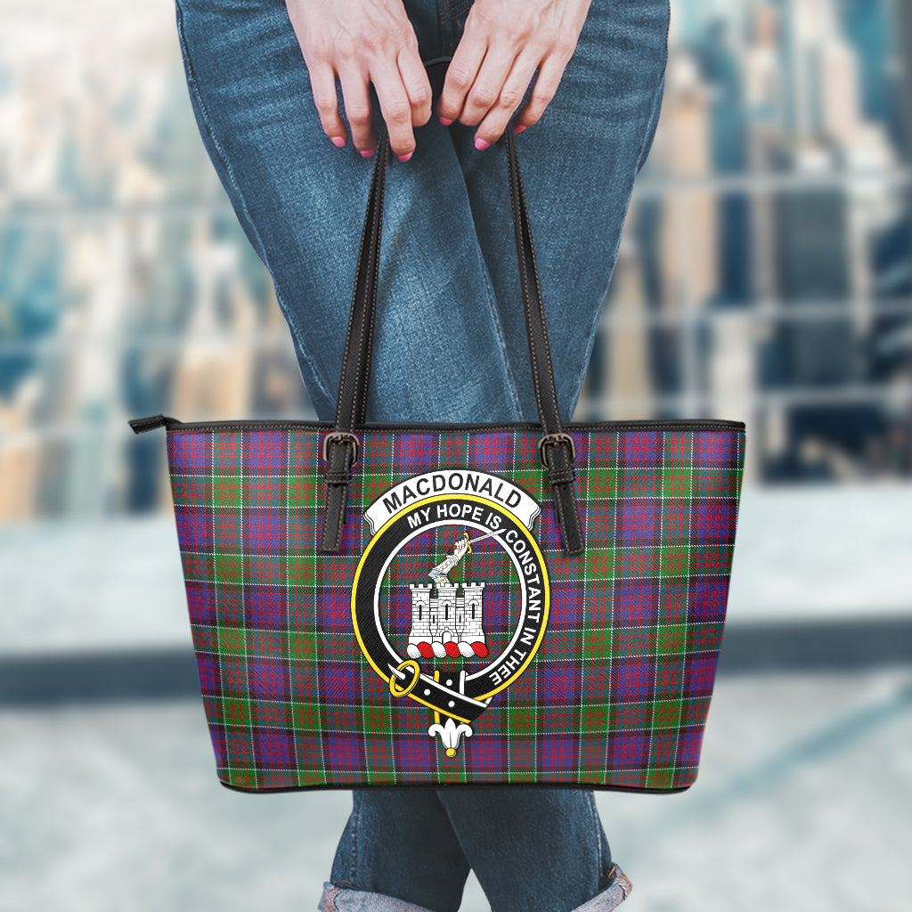 macdonald-of-clan-ranald-modern-tartan-leather-tote-bag-with-family-crest