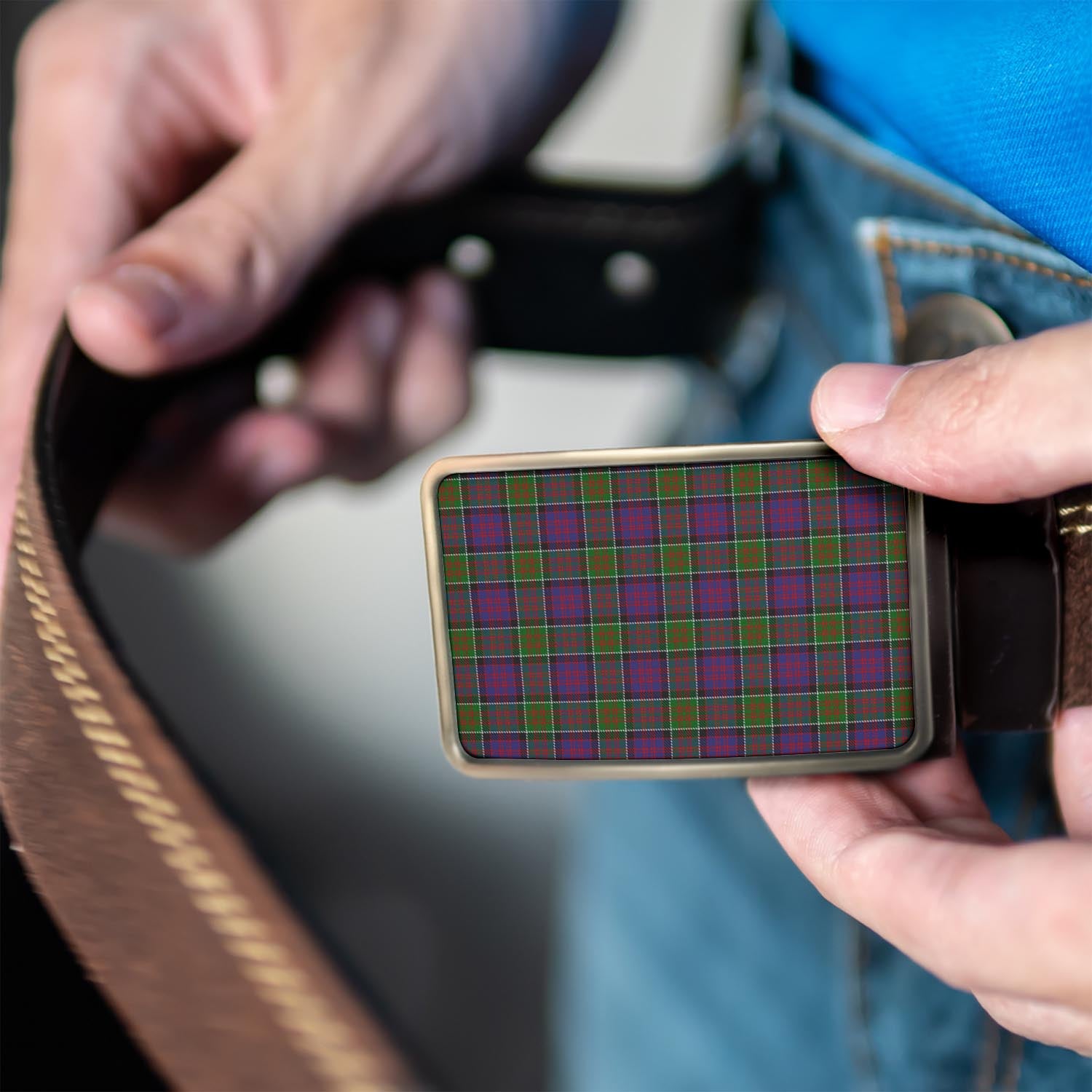 MacDonald of Clan Ranald Modern Tartan Belt Buckles - Tartan Vibes Clothing