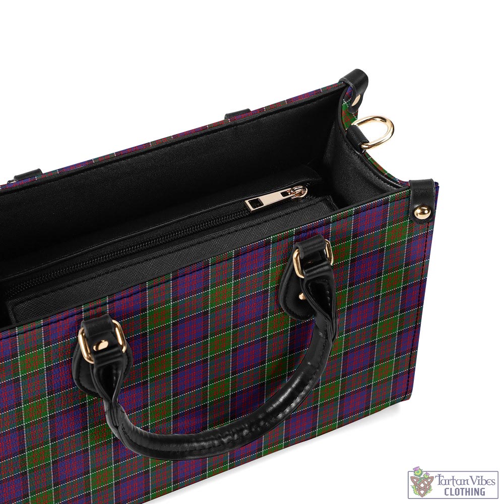 Tartan Vibes Clothing MacDonald of Clan Ranald Modern Tartan Luxury Leather Handbags