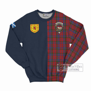 MacDonald of Glenaladale Tartan Sweatshirt Alba with Scottish Lion Royal Arm Half Style