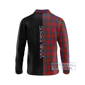 MacDonald of Glenaladale Tartan Long Sleeve Polo Shirt with Family Crest and Half Of Me Style