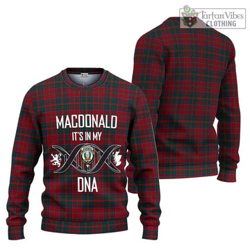 MacDonald (McDonald) of Glencoe Tartan Ugly Sweater with Family Crest DNA In Me Style