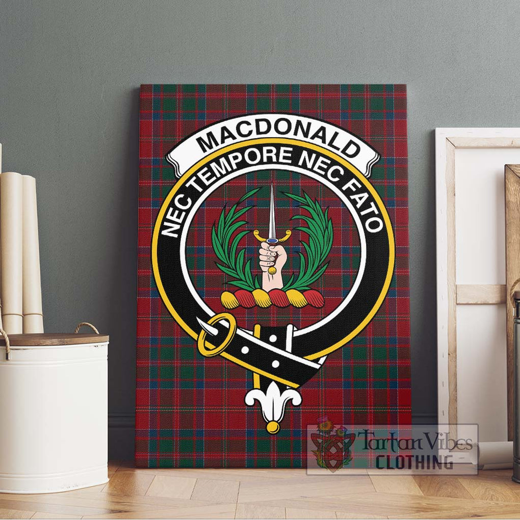 MacDonald (McDonald) of Glencoe Tartan Canvas Print Wall Art with Family Crest Without Frame - Tartan Vibes Clothing