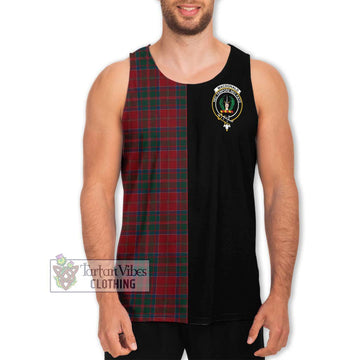 MacDonald (McDonald) of Glencoe Tartan Men's Tank Top with Family Crest and Half Of Me Style