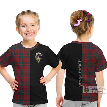 MacDonald (McDonald) of Glencoe Tartan Kid T-Shirt with Family Crest and Half Of Me Style