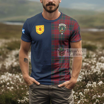 MacDonald (McDonald) of Glencoe Tartan T-Shirt Alba with Scottish Lion Royal Arm Half Style