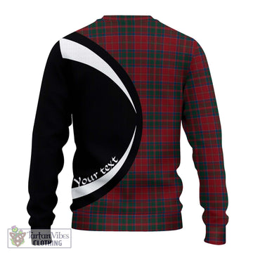 MacDonald (McDonald) of Glencoe Tartan Ugly Sweater with Family Crest Circle Style