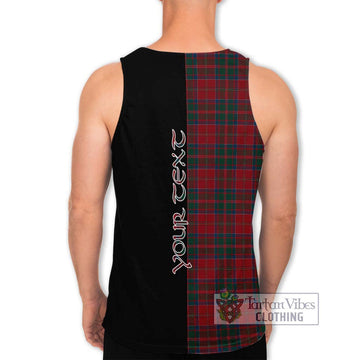 MacDonald (McDonald) of Glencoe Tartan Men's Tank Top with Family Crest and Half Of Me Style