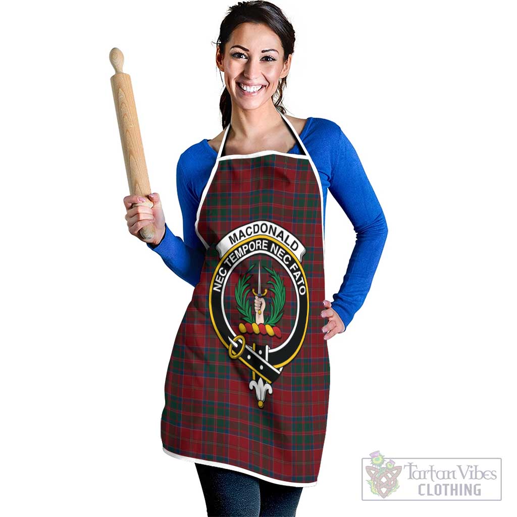 MacDonald (McDonald) of Glencoe Tartan Apron with Family Crest White - Tartan Vibes Clothing