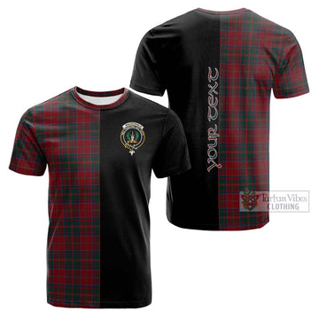 MacDonald (McDonald) of Glencoe Tartan Cotton T-shirt with Family Crest and Half Of Me Style