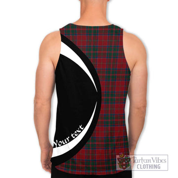 MacDonald (McDonald) of Glencoe Tartan Men's Tank Top with Family Crest Circle Style