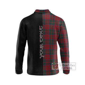 MacDonald (McDonald) of Glencoe Tartan Long Sleeve Polo Shirt with Family Crest and Half Of Me Style