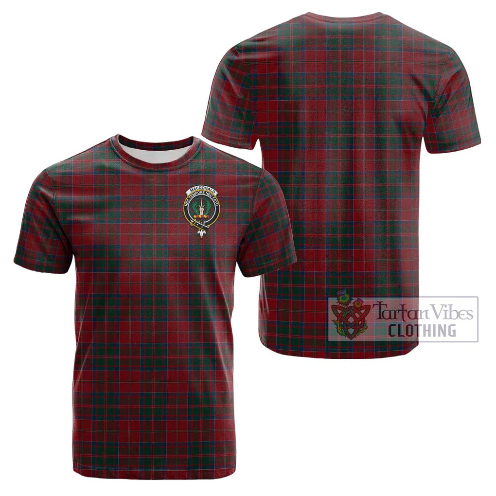 MacDonald (McDonald) of Glencoe Tartan Cotton T-Shirt with Family Crest Kid's Shirt - Tartanvibesclothing Shop