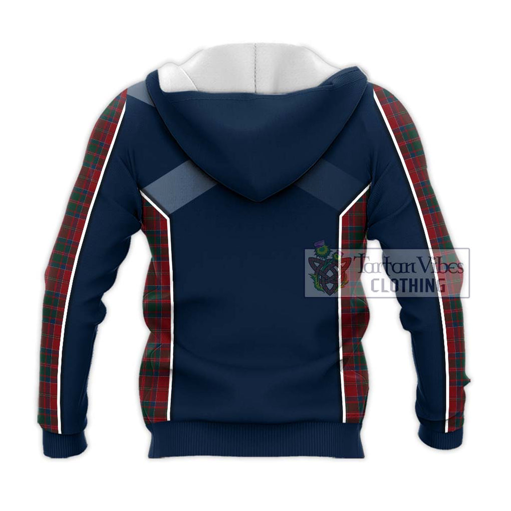 MacDonald (McDonald) of Glencoe Tartan Knitted Hoodie with Family Crest and Lion Rampant Vibes Sport Style - Tartan Vibes Clothing