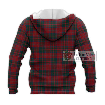 MacDonald (McDonald) of Glencoe Tartan Knitted Hoodie with Family Crest DNA In Me Style