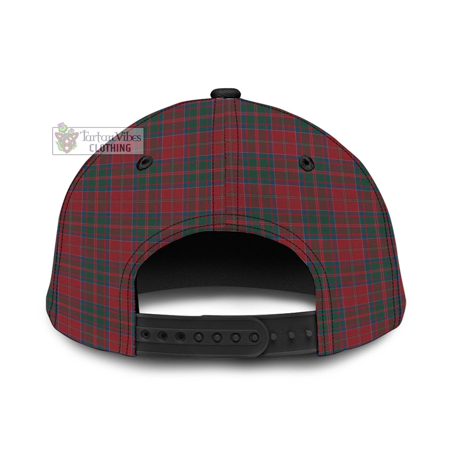 Tartan Vibes Clothing MacDonald of Glencoe Tartan Classic Cap with Family Crest In Me Style